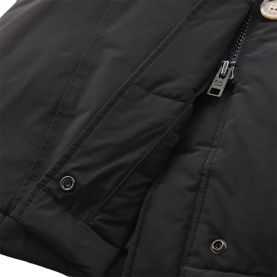 Arctic Parka in Ramar Cloth con pelliccia removibile da donna Woolrich | CFWWOU0538BLK